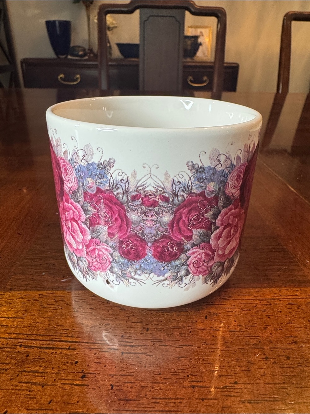 The Art of Glynda Turley Capilano Roses Banner Floral Rose Mug Cup - Picture 2 of 6